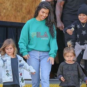 Kourtney kardashian’s Fila crewneck